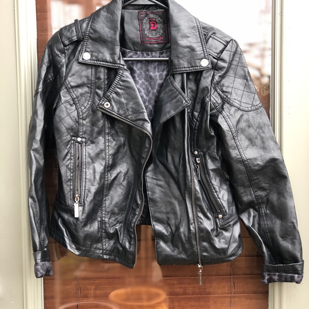 Worn 2 Faux leather jacket